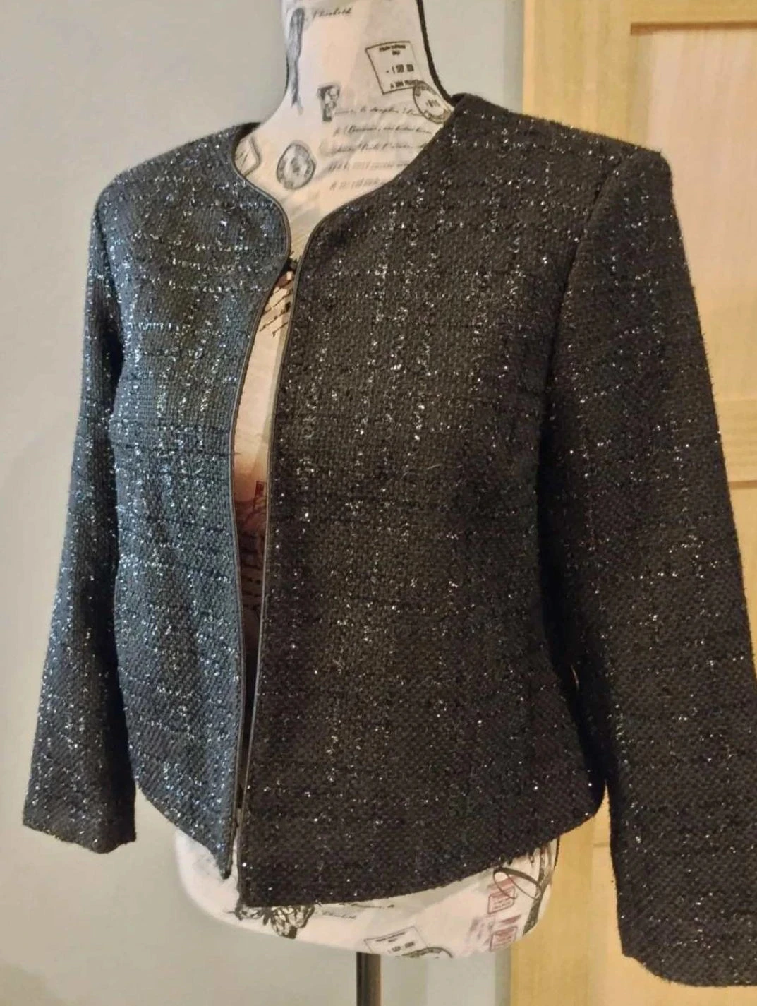 Glanzende zwarte vest, Damart, T38 – photo 2